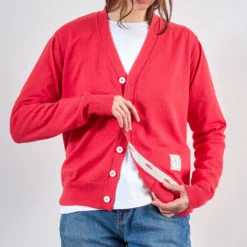Merci - Cardigan Maximilien - Rouge