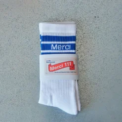Merci - Chaussettes en coton - Bleu Matisse