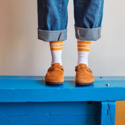 Merci - Chaussettes en coton - Jaune Cityse