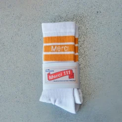 Merci - Chaussettes en coton - Jaune Cityse
