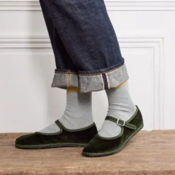 Merci - Chaussettes Lulu - Ciel & Jaune