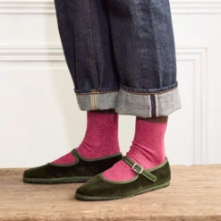 Merci - Chaussettes Lulu - Rose & Marron
