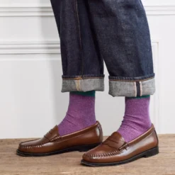 Merci - Chaussettes Lulu - Violet & Turquoise