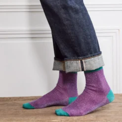 Merci - Chaussettes Lulu - Violet & Turquoise