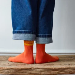 Merci - Chaussettes à rayures - Orange