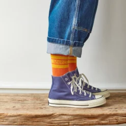 Merci - Chaussettes à rayures - Orange