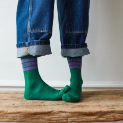 Merci - Chaussettes à rayures - Vert