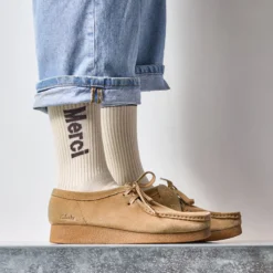 Merci - Chaussettes Scrappy - Ecru Marron