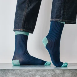 Merci - Chaussettes Theodora - Marine Bleu