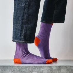 Merci - Chaussettes Theodora - Violet Rouge
