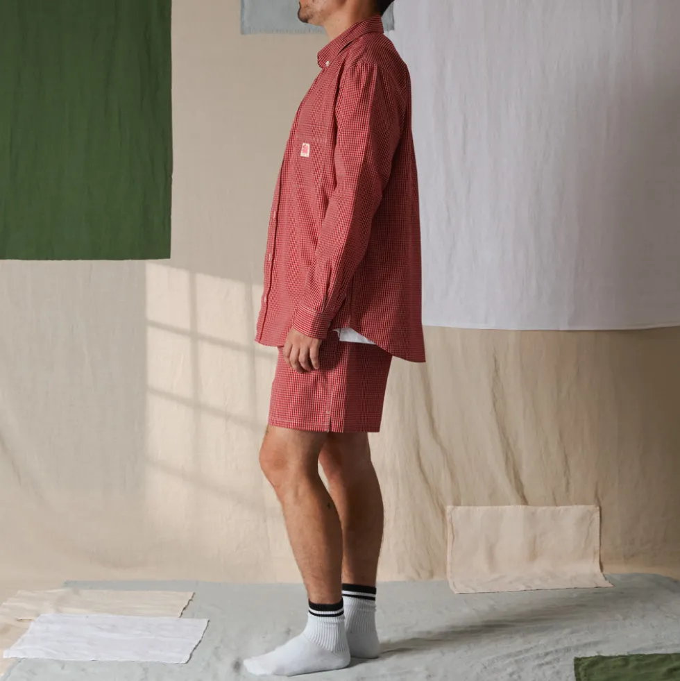 Merci - Chemise Basile - Carreaux Rouge