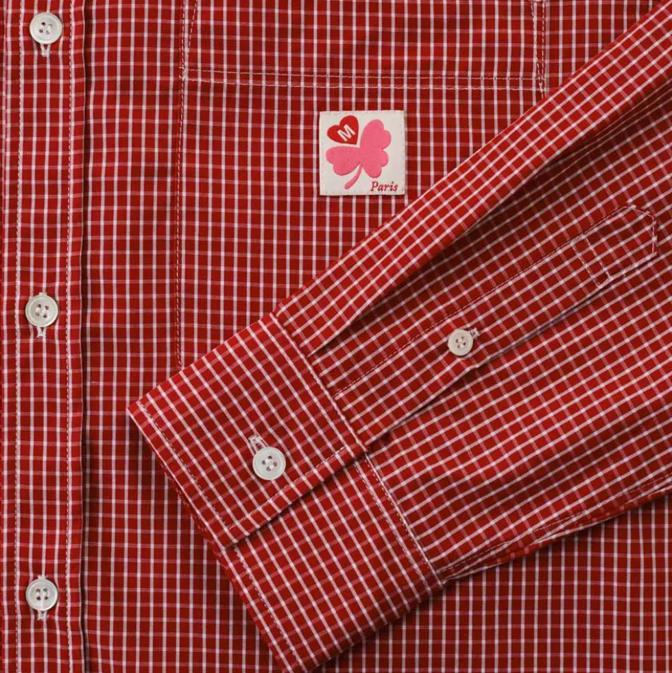 Merci - Chemise Basile - Carreaux Rouge