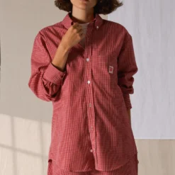 Merci - Chemise Basile - Carreaux Rouge