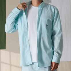 Merci - Chemise Basile - Turquoise