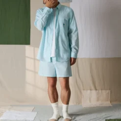 Merci - Chemise Basile - Turquoise