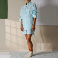 Merci - Chemise Basile - Turquoise