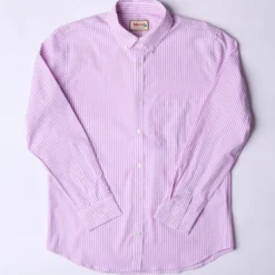 Merci - Chemise Sacha Rayé - Mauve