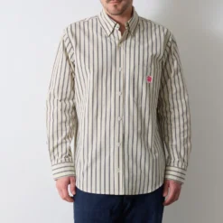 Merci - Chemise Sacha - Rayures Ecru & Marine