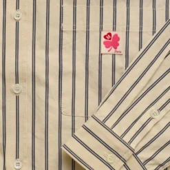 Merci - Chemise Sacha - Rayures Ecru & Marine