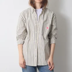 Merci - Chemise Sacha - Rayures Ecru & Marine