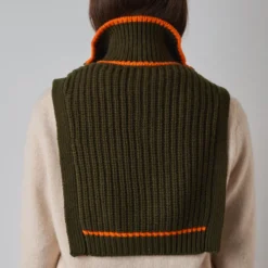 Merci - Col Mathilde - Olive et Orange