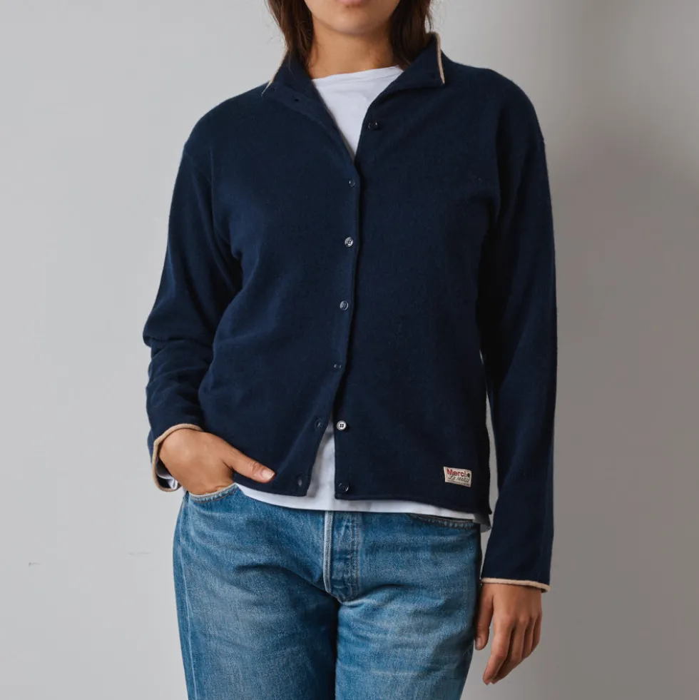 Merci - Gilet Iris - Bleu