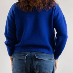 Merci - Gilet Lucia en Laine - Bleu
