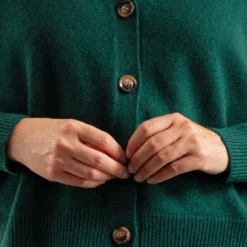 Merci - Gilet Lucia en Laine - Vert
