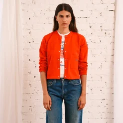 Merci - Gilet Rose - Rouge