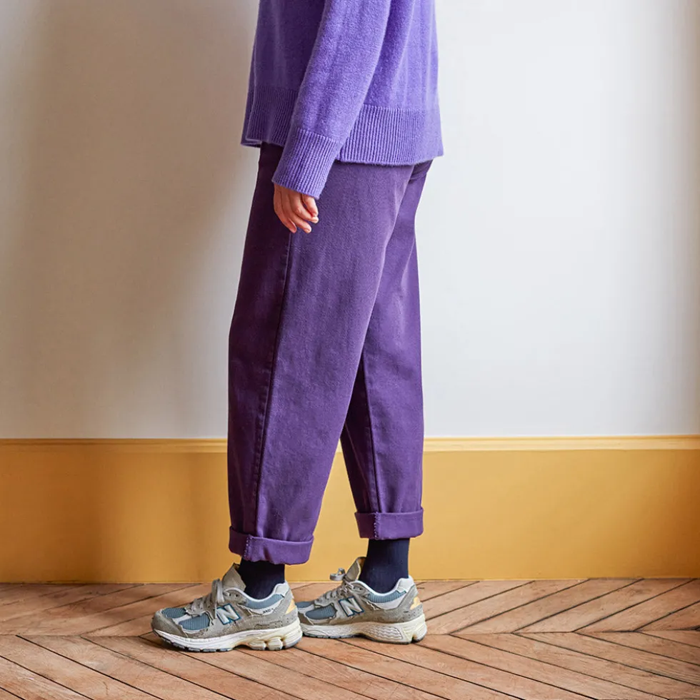Merci - Pantalon en coton - Améthyste
