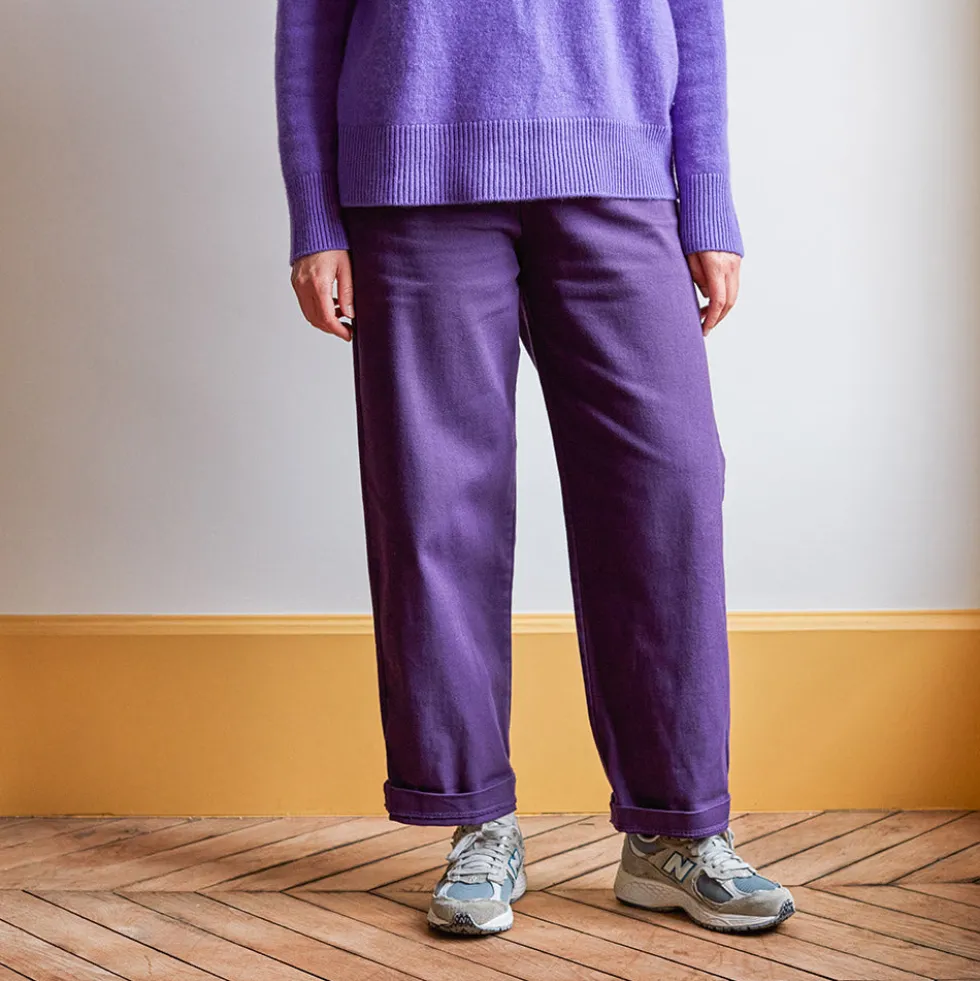 Merci - Pantalon en coton - Améthyste
