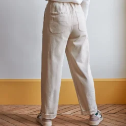 Merci - Pantalon en coton - Craie