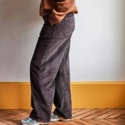 Merci - Pantalon en velours côtelé - Chocolat