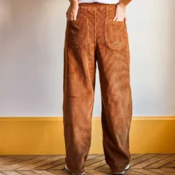 Merci - Pantalon en velours côtelé - Camel