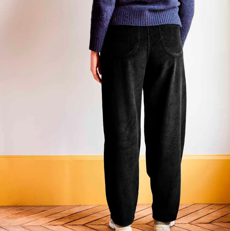 Merci - Pantalon en velours côtelé - Noir