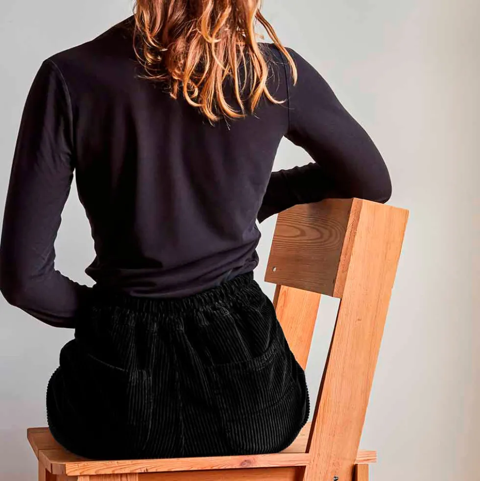 Merci - Pantalon en velours côtelé - Noir