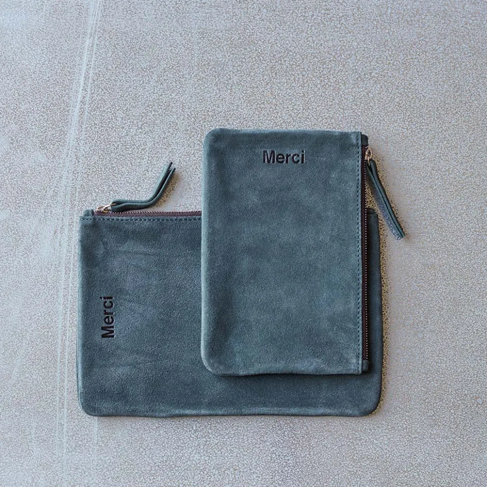 Merci - Pochette en daim - Bottle