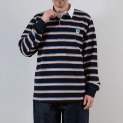 Merci - Polo Caden Stripes - Noir