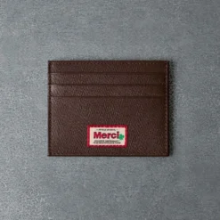 Merci - Porte Carte Plat - Chocolat