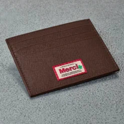 Merci - Porte Carte Plat - Chocolat