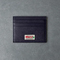 Merci - Porte Carte Plat - Marine