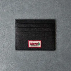 Merci - Porte Carte Plat - Noir
