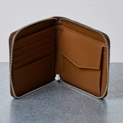 Merci - Porte Feuille Zip - Chocolat