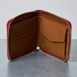 Merci - Porte Feuille Zip - Rouge