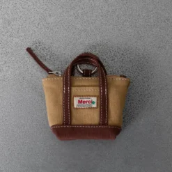 Merci - Porte Monnaie Candide Charm - Kaki & Marron