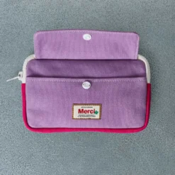 Merci - Porte Monnaie Candide - Lila & Fuchsia
