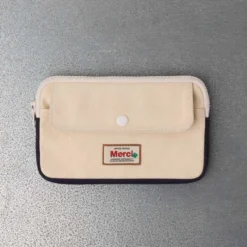 Merci - Porte Monnaie Candide M - Ecru & Marine