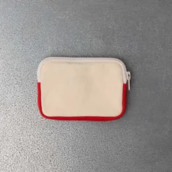 Merci - Porte Monnaie Candide S - Ecru & Rouge