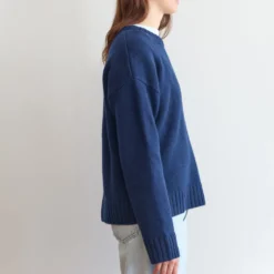 Merci - Pull en laine - Marine