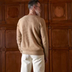 Merci - Pull en laine - Sable